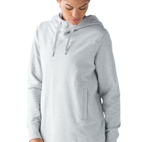 Lululemon Split Pullover Heathered grey hoodie - Picture 2 of 12